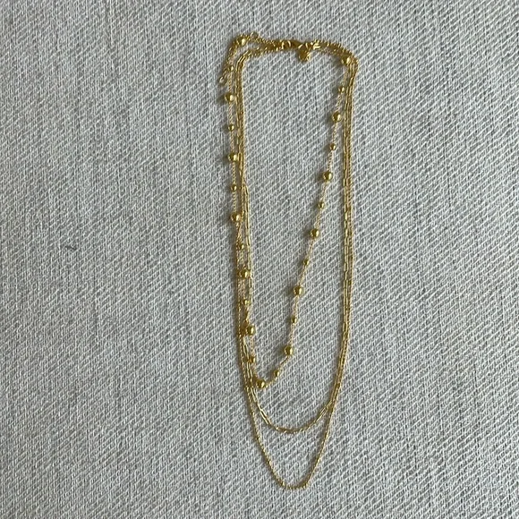 Three chain J Crew necklace - Picture 1 of 3